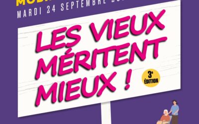 Mobilisation Nationale du 24 septembre 2024 : Le Groupe ACPPA se joint à l’appel « Les Vieux méritent mieux ! »